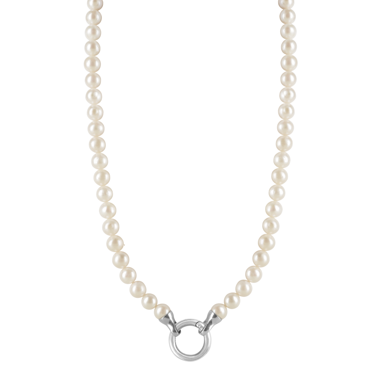 Freshwater pearl 925 sterling silver change necklace