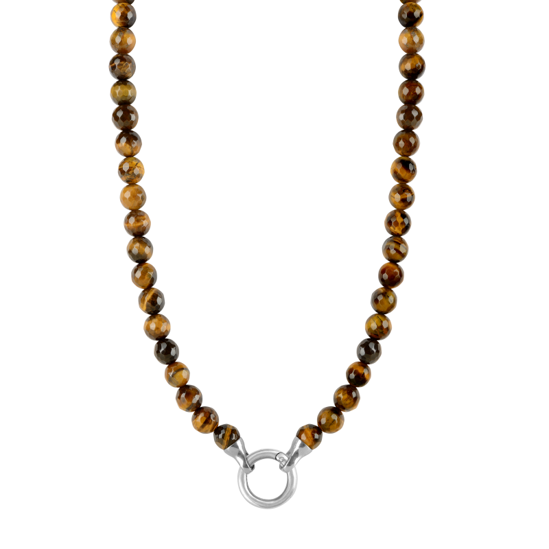 Tiger's eye 925 sterling silver change necklace