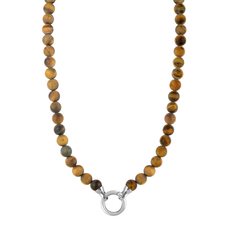 Tiger's eye 925 sterling silver change necklace