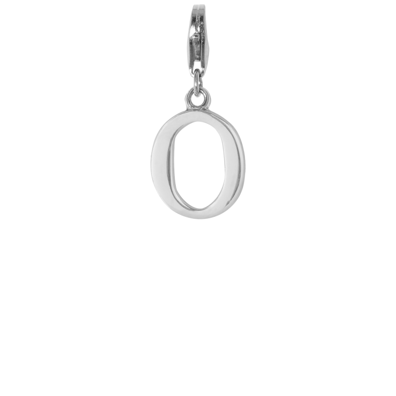 Letter "O" 925 sterling silver charm pendant