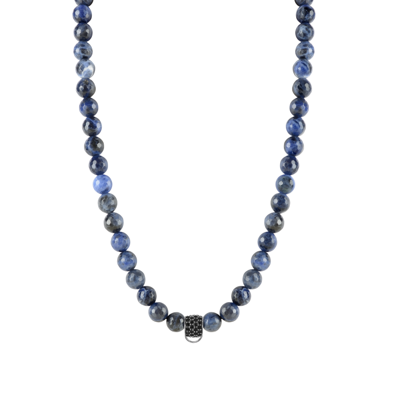 Sodalite 925 sterling silver charm necklace