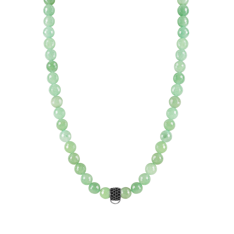 Aventurine 925 sterling silver charm necklace