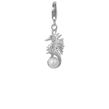 CHARM PENDANT - SEAHORSE WITH PEARL