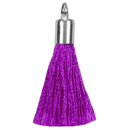 PENDANT - PURPLE POMPON