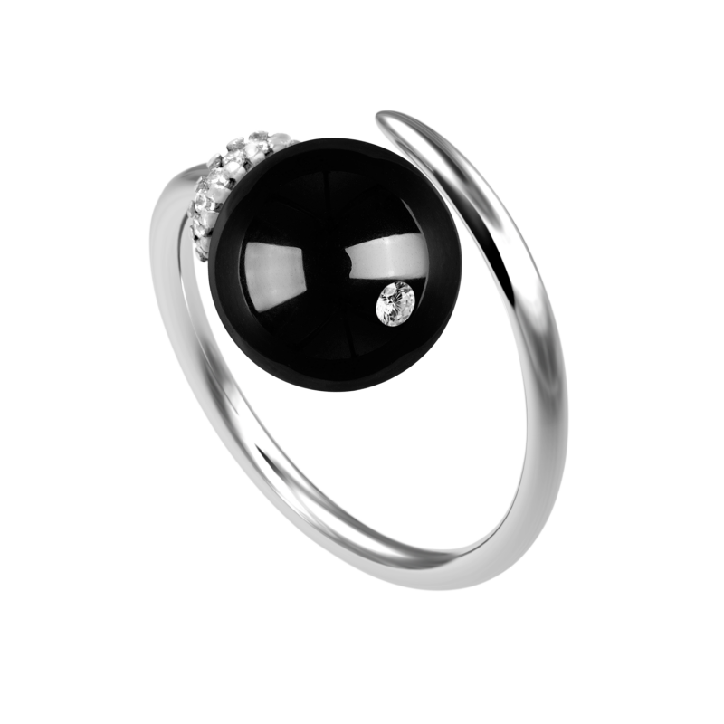 Onyx 925 sterling silver ring