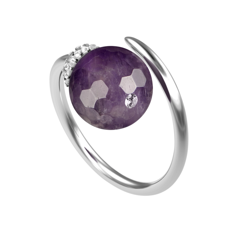 Amethyst 925 sterling silver ring