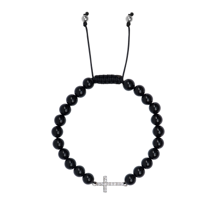 BRACELET - SHAMBALLA WITH CROSS