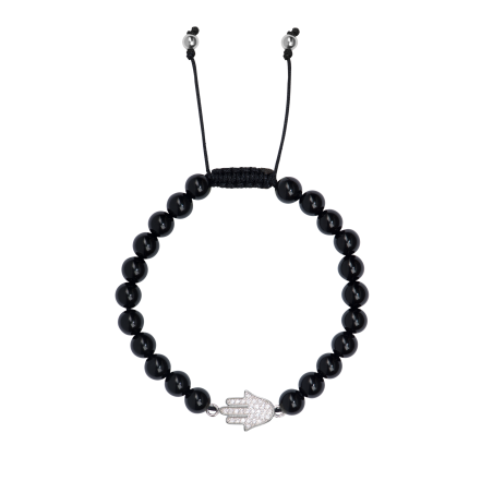 BRACELET - SHAMBALLA WITH HAND OF FATIMA