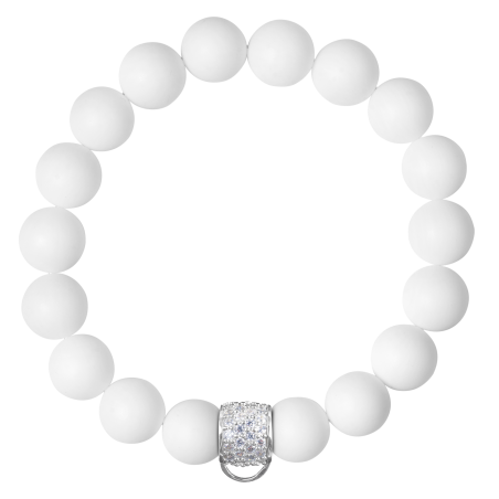 CHARM BRACELET - WHITE AGATE