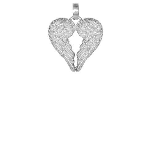 PENDANT - ANGEL WINGED HEART