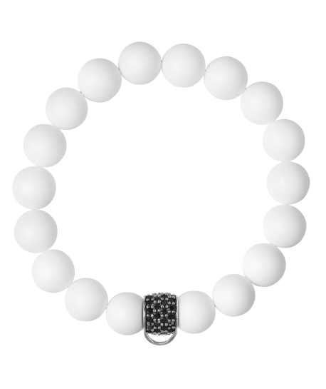 CHARM BRACELET- WHITE AGATE