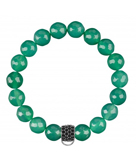 CHARM BRACELET- GREEN AGATE