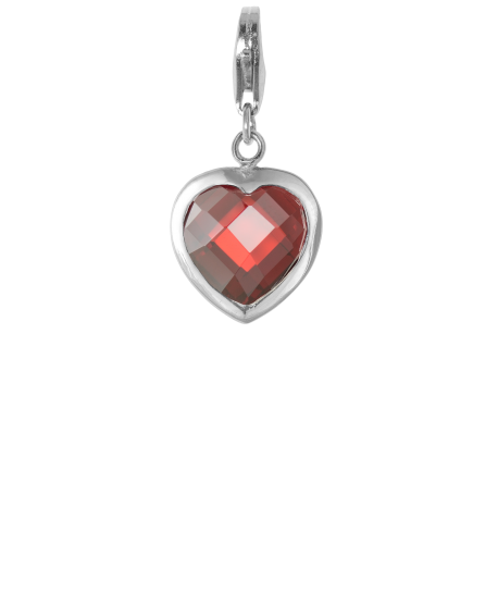 CHARM PENDANT - HEART WITH COLORS