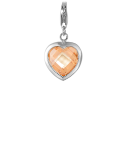 CHARM PENDANT - HEART WITH...