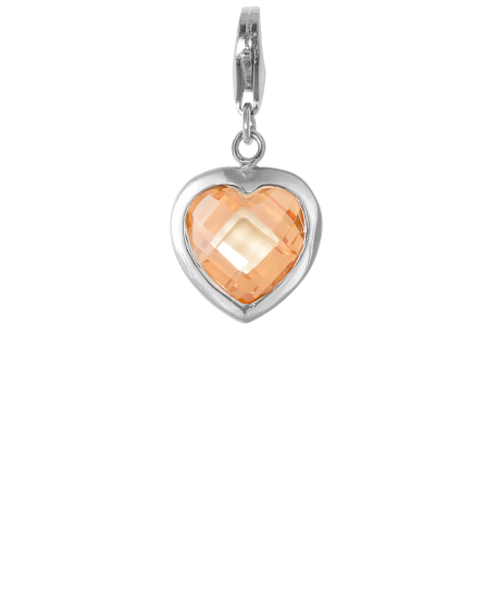 CHARM PENDANT - HEART WITH COLORS