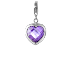 CHARM PENDANT - HEART WITH...