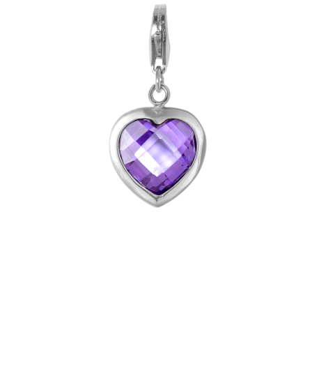 CHARM PENDANT - HEART WITH COLORS