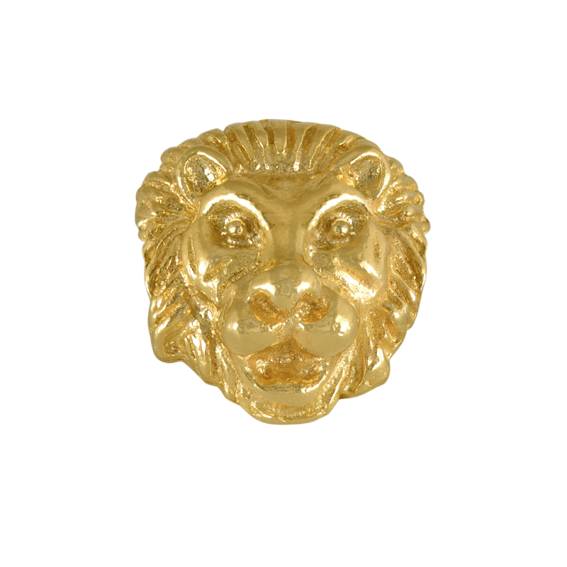 Alia for You 925 sterling silver, gold plated lion head bead