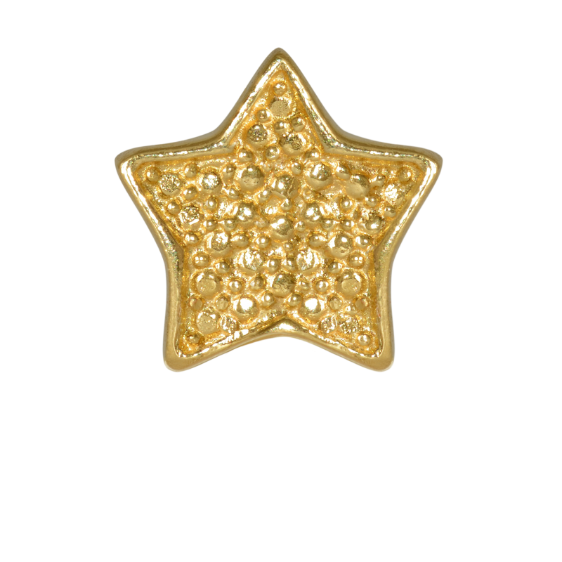 Alia for You 925 sterling silver, gold plated star bead