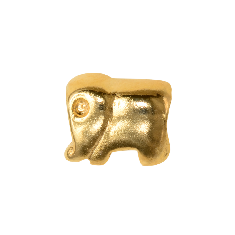 Alia for You 925 sterling silver, gold plated elephant bead