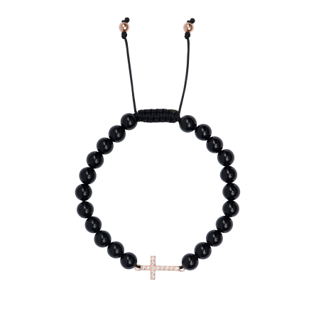 BRACELET - SHAMBALLA WITH CROSS