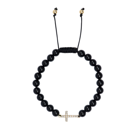 BRACELET - SHAMBALLA WITH CROSS