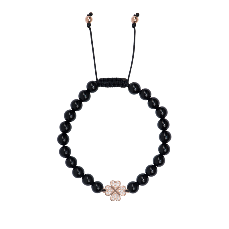 Onix 925 sterling silver shamballa bracelet