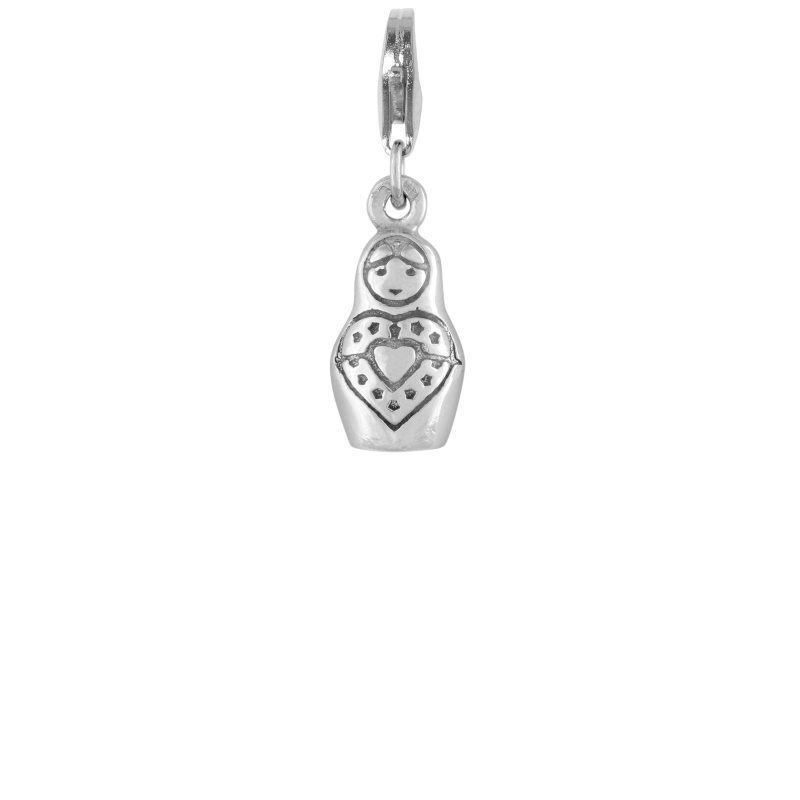 Alia for You 925 sterling silver matryosha charm.