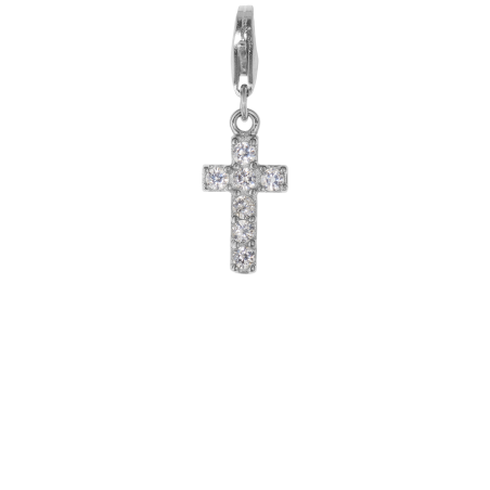 CHARM PENDANT - CROSS WITH STONES