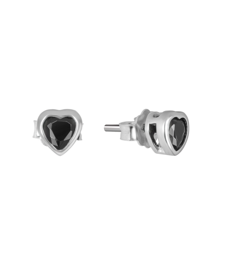 Heart 925 sterling silver earrings