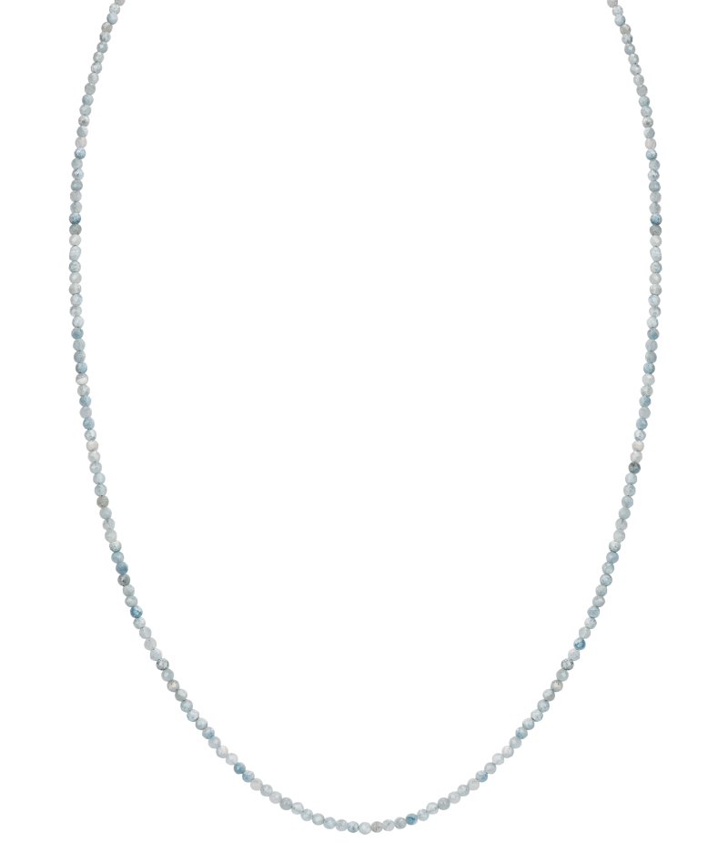 Aquamarine 925 sterling silver necklace