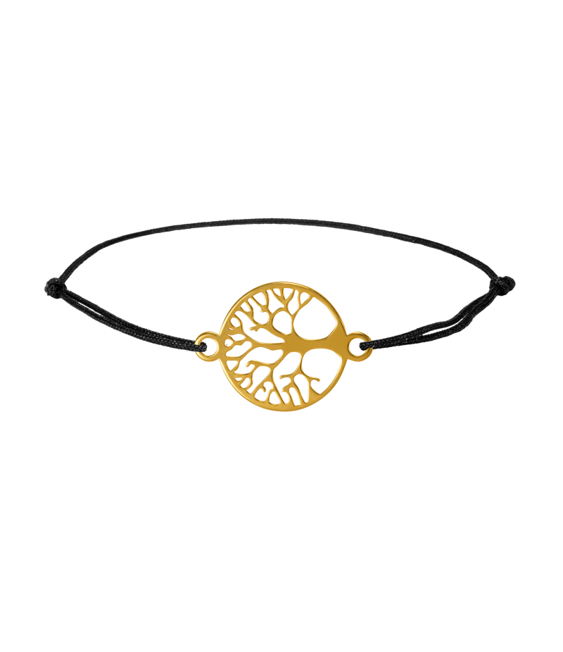 Tree of life 925 sterling silver textile luck bracelet