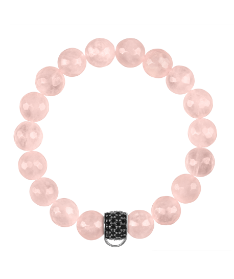 CHARM BRACELET- ROSE QUARTZ