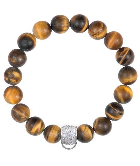 CHARM BRACELET - TIGER'S EYE