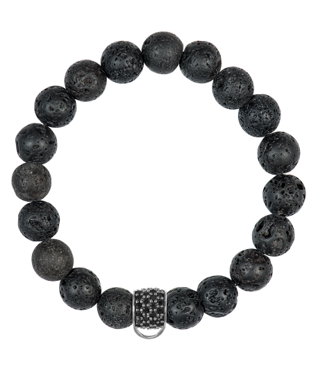 CHARM BRACELET- LAVA STONE