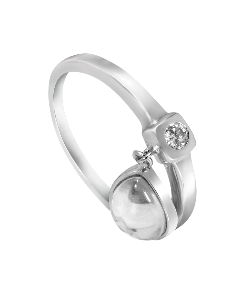 Drop 925 sterling silver ring