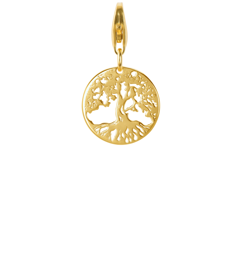 Alia for You 925 sterling silver, gold plated tree of life charm pendant