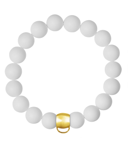 CHARM BRACELET - WHITE AGATE