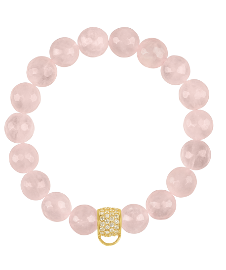 CHARM BRACELET - ROSE QUARTZ