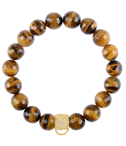 CHARM BRACELET - TIGER'S EYE