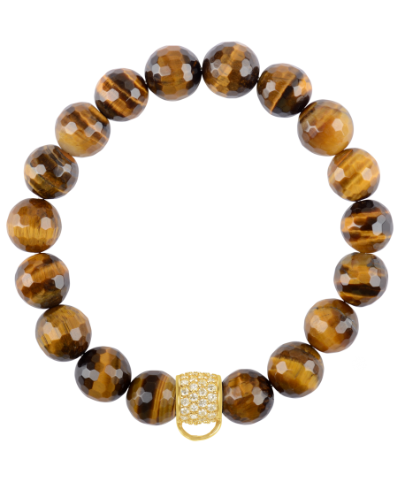 CHARM BRACELET - TIGER'S EYE