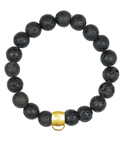 CHARM BRACELET - LAVA STONE