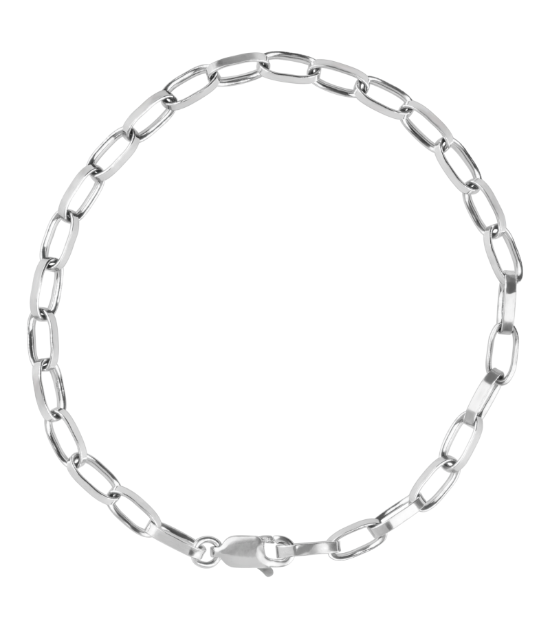 Chain 925 sterling silver charm bracelet