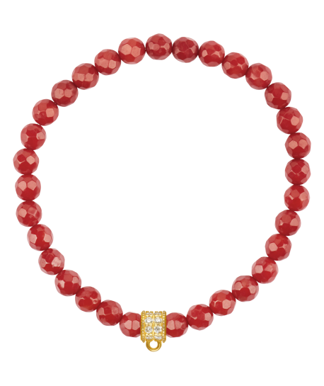 CHARM BRACELET - CORAL