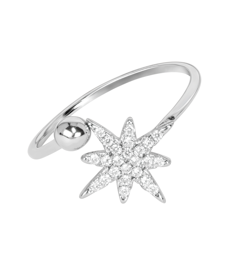 Star 925 sterling silver ring