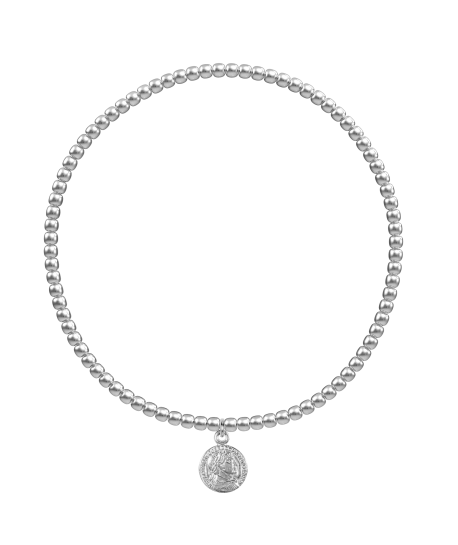 BRACELET - SILVER WITH COIN