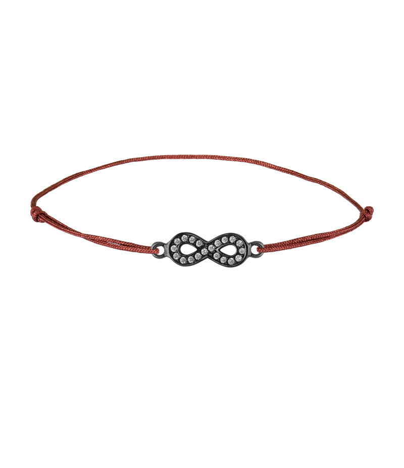 Infinity 925 sterling silver textile luck bracelet Infinity 925 sterling silver textile luck bracelet