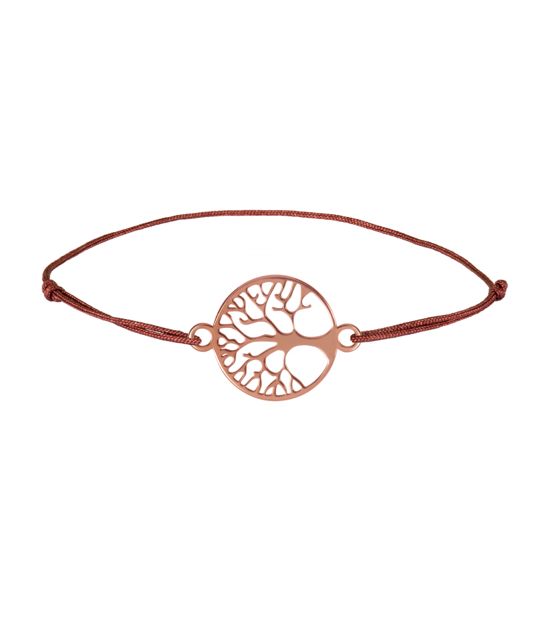 Tree of life 925 sterling silver textile luck bracelet