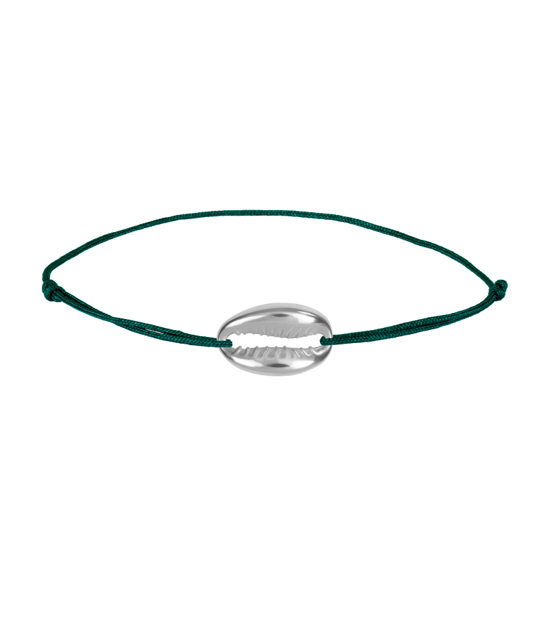 Shell 925 sterling silver textile luck bracelet Shell 925 sterling silver textile luck bracelet