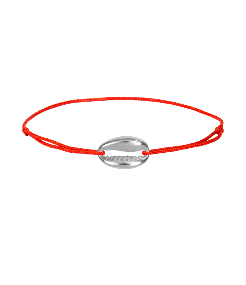 Shell 925 sterling silver textile luck bracelet Shell 925 sterling silver textile luck bracelet